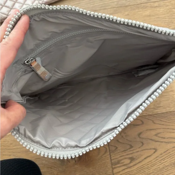 MZ Wallace Quilted Gray Pouch - Picture 4 of 4